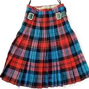 Vintage MacLachlan Ancient Tartan Kilt - Youth 22" Waist by Thos Gordon & Sons